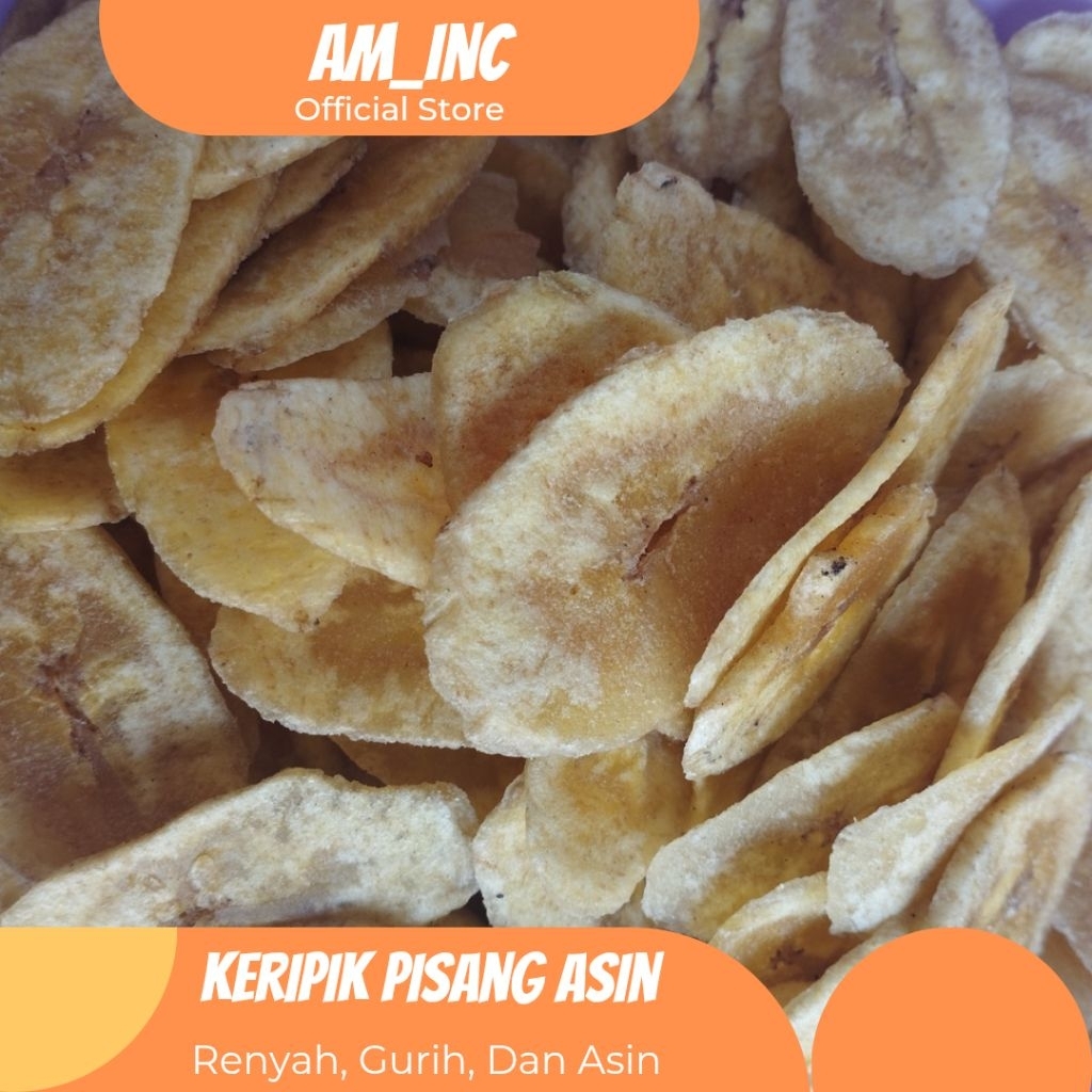 

Keripik Pisang 1 Kg Rasa Asin/ Manis Enak, Renyah, Dan Gurih