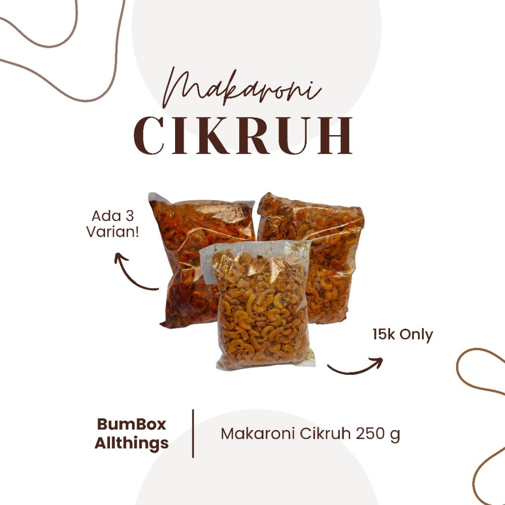 

Makaroni Cikruh Daun Jeruk | Renyah, Gurih, dan Bikin Nagih! (250gr)