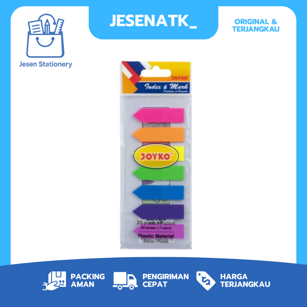 

Post-it Joyko IM 31 Sticky Notes Mark & Notes Warna Neon, Lengket Kuat, Praktis untuk Pengingat!