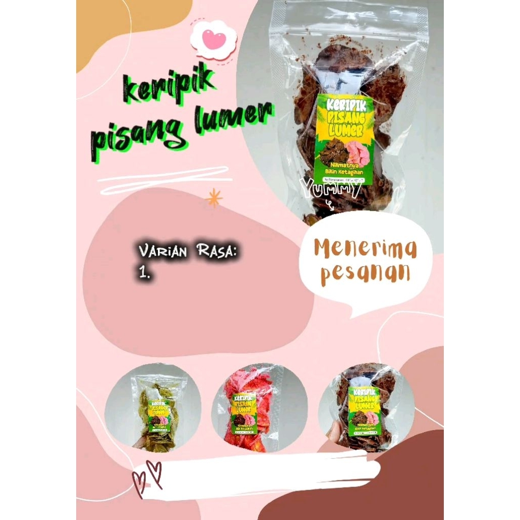 

keripik pisang lumer homemade