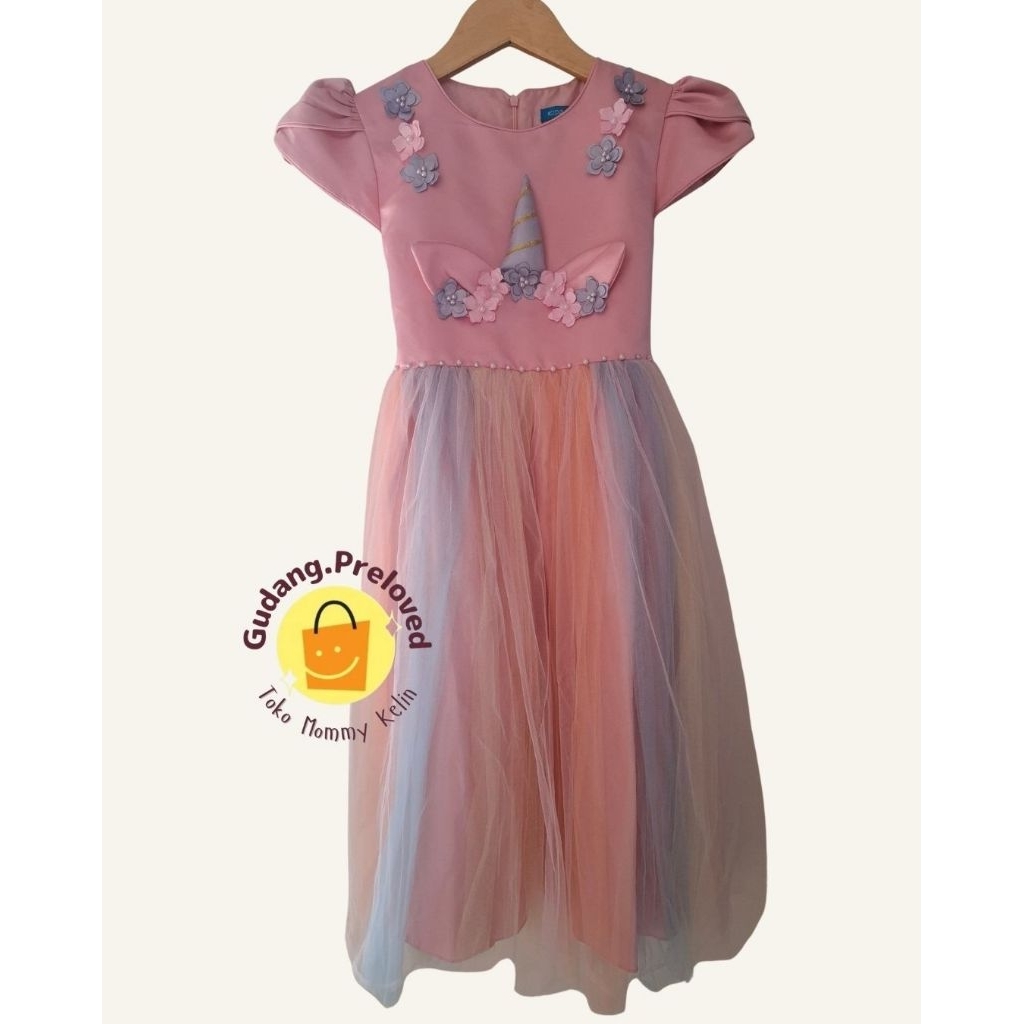 Dress Anak Unicorn / Gaun Anak Little Poni - Preloved
