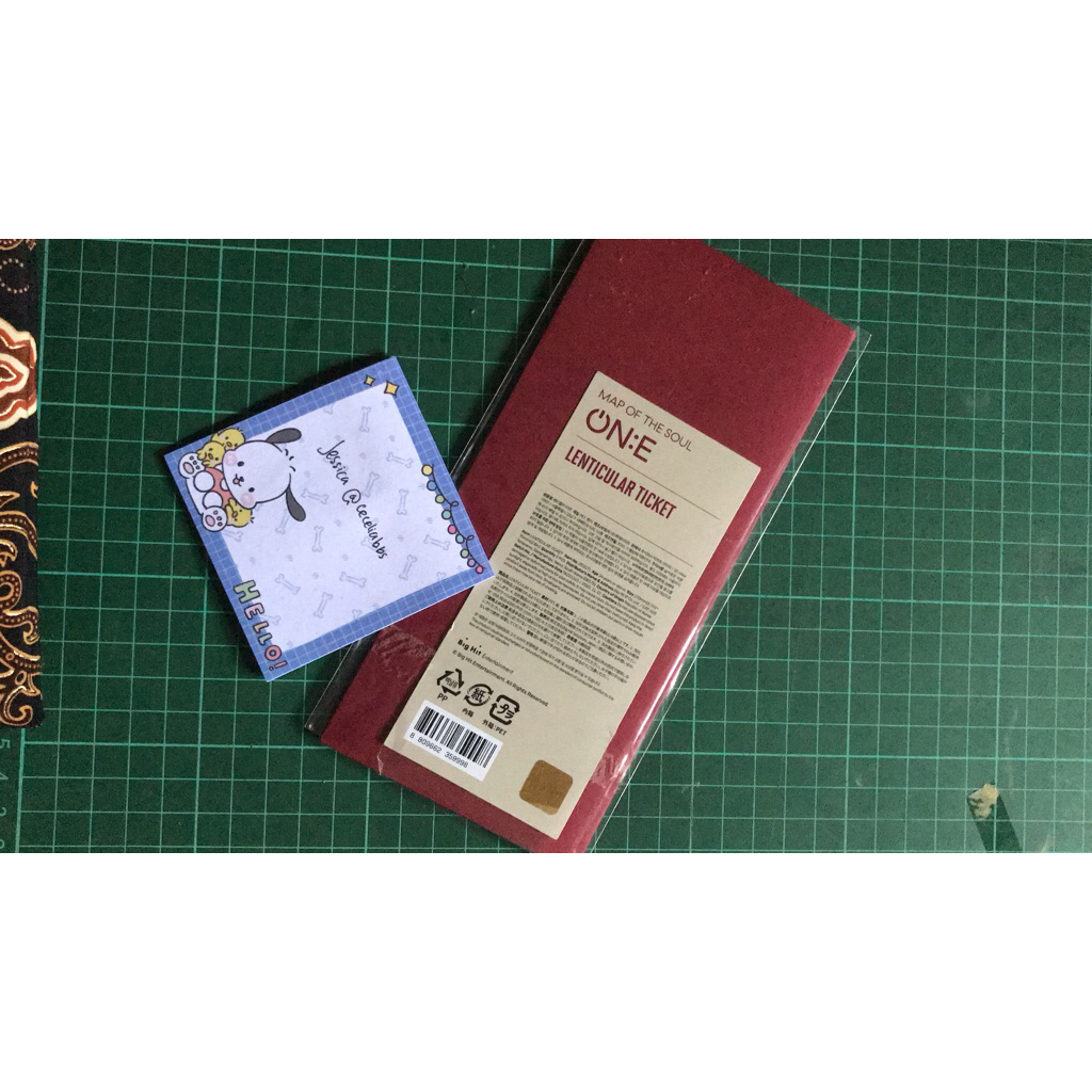 BTS LENTICULAR TICKET MOTS ON:E