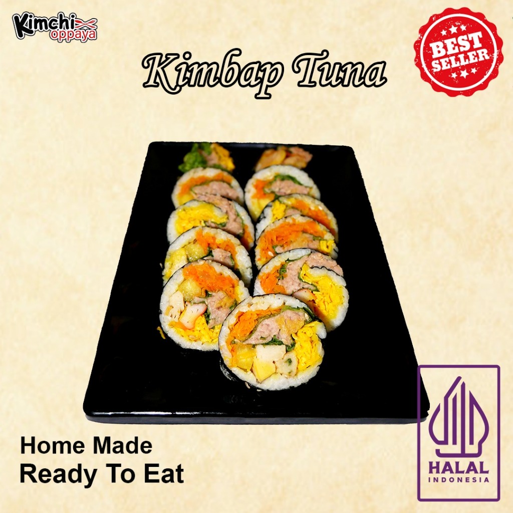

Kimbab Tuna Mayonese Sushi Korea Enak Asli 10 Potong