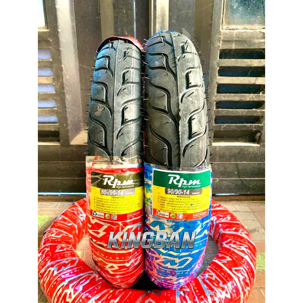 sepasang ban matic rpm 80/90-14 dan 90/90-14 tubles ban rpm 80/90-14 ban 90/90-14 ban mio ban fino b