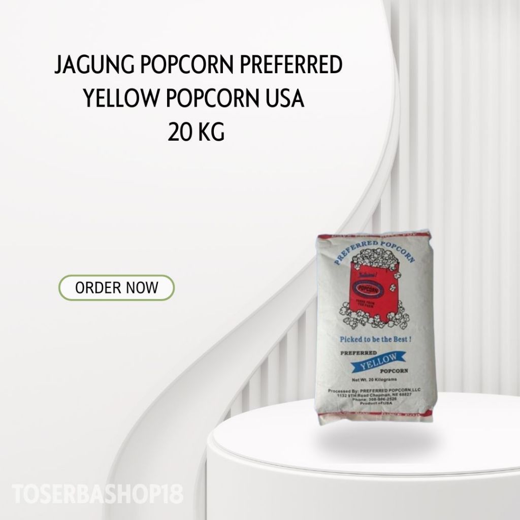 

Biji Jagung Popcorn Dove / Jagung Popcorn Preferred Yellow Popcorn USA 20 Kg