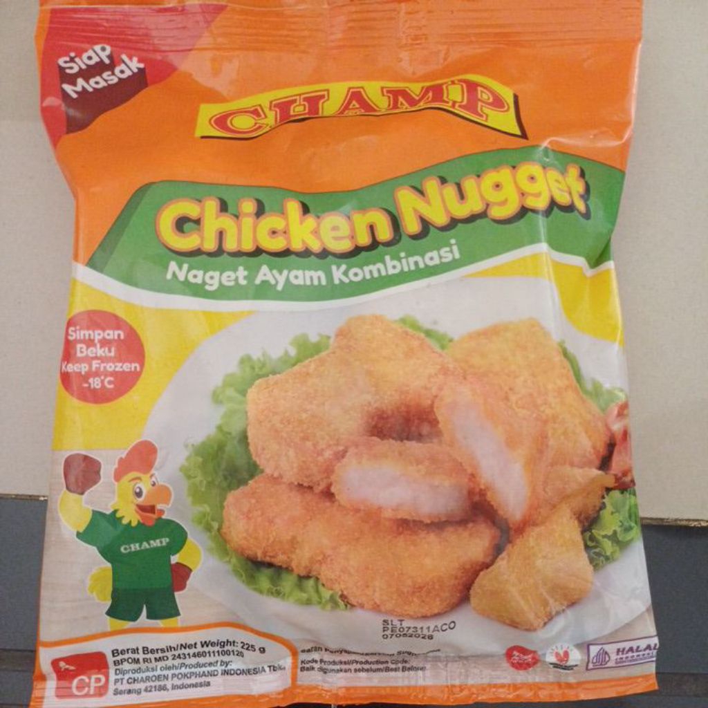

Champ chicken nugget 225 gr
