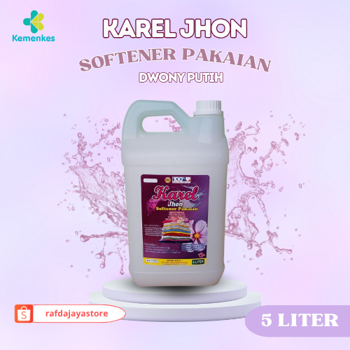 Downy Softener Putih 5L | Pewangi & Pelembut Pakaian Tahan Lama - Karel Jhon Semarang