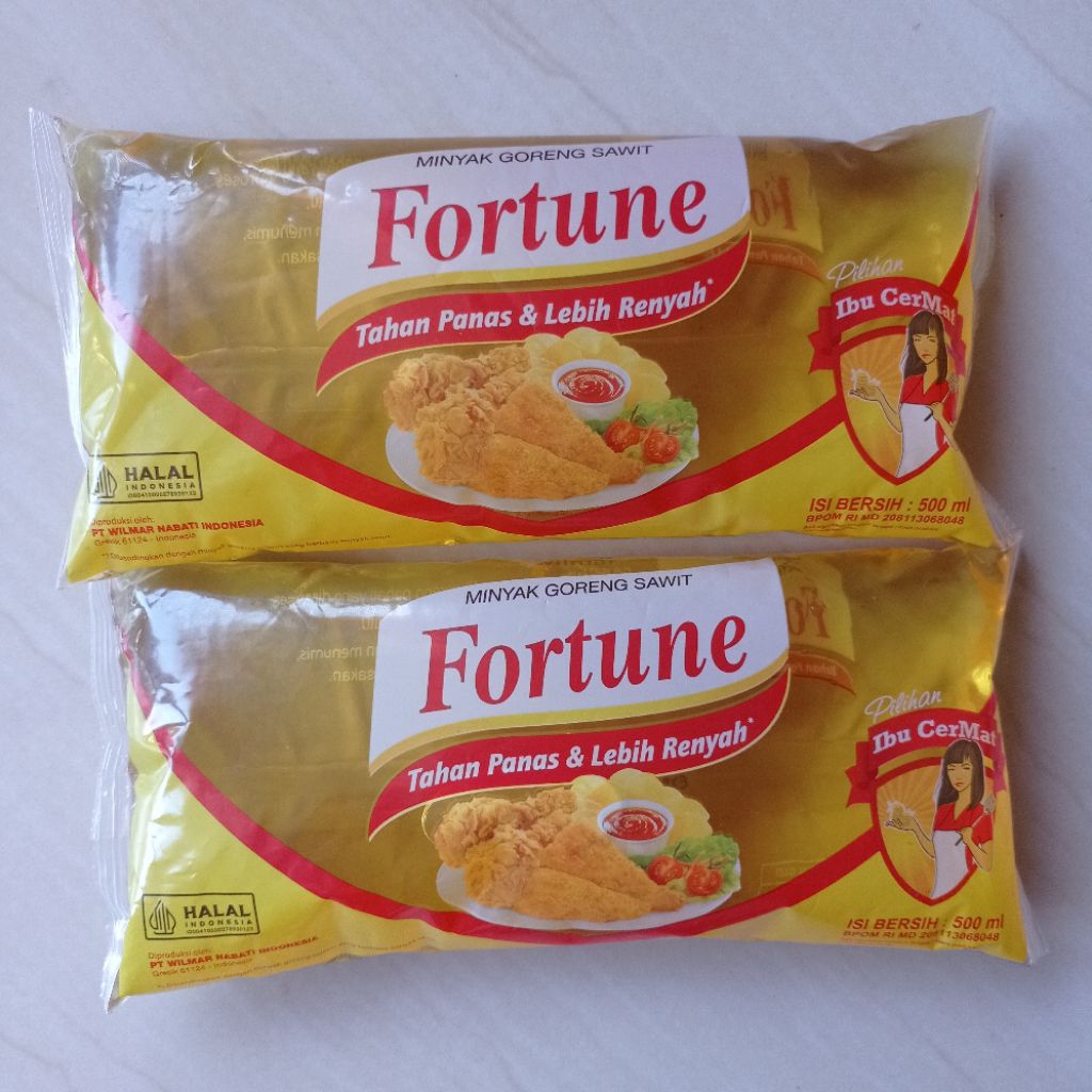 

Fortune Bantal 500ml Minyak Goreng Fortune Bantal 500ml