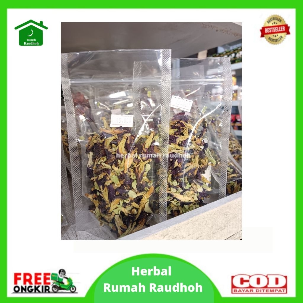 

TEH BUNGA KERING PREMIUM ORGANIK UNGU GRADE A ISI 10 GRAM