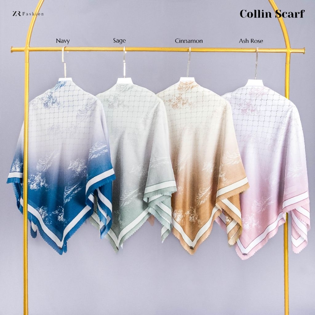 Jilbab Segiempat Motif ZR