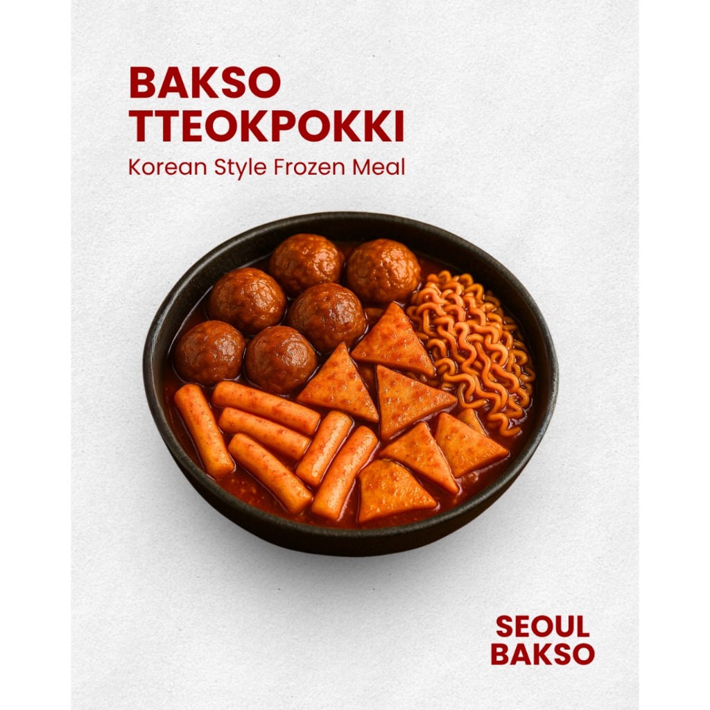 

SeoulBakso Tteokpokki-Bakso Ala Korea Pedas & Manis Siap Masak(5min)