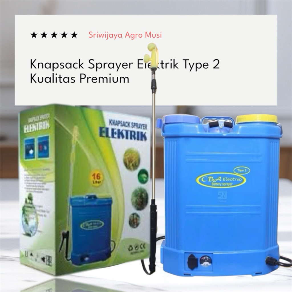 Knapsack Sprayer Elektrik CBA Type 2 Kapasitas 16 Liter