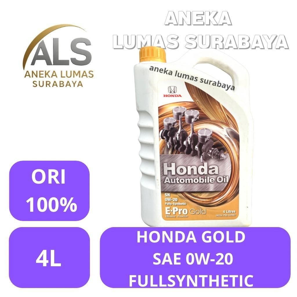 Honda Epro Gold SAE 0W-20 / Oli Mesin Honda 0W-20 Fullsyn 4L