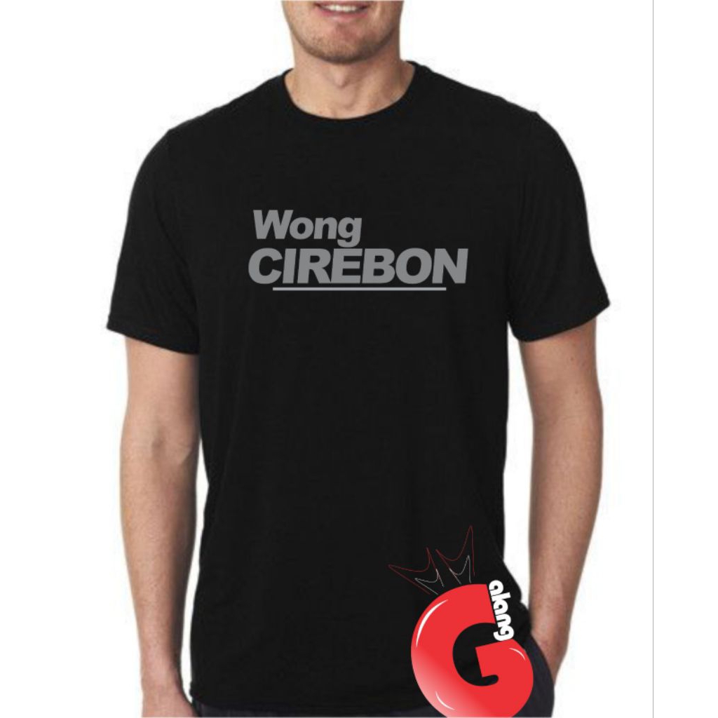 Kaos Cirebon Jawa Barat Indonesia/Kaos Distro Wong Cirebon pria & Wanita
