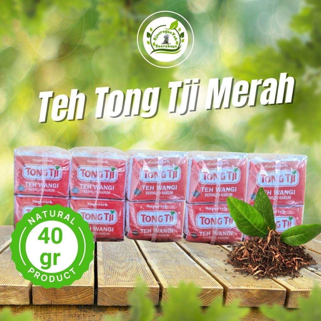 

TONG TJI JASMINE TEA SUPER (TEH TONG TJI MERAH) 40g x 10 pcs (SLOP)