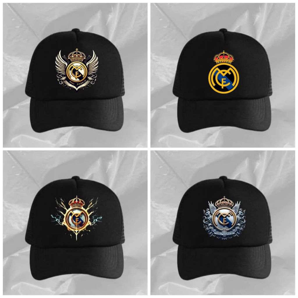 Topi club bola real madrid/Topi pria wanita/Topi base ball/Topi jaring/Topi distro keren