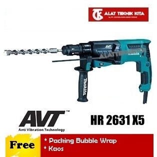MAKITA HR2631F mesin bor beton dinding HR 2631 F rotary hammer 3 mode