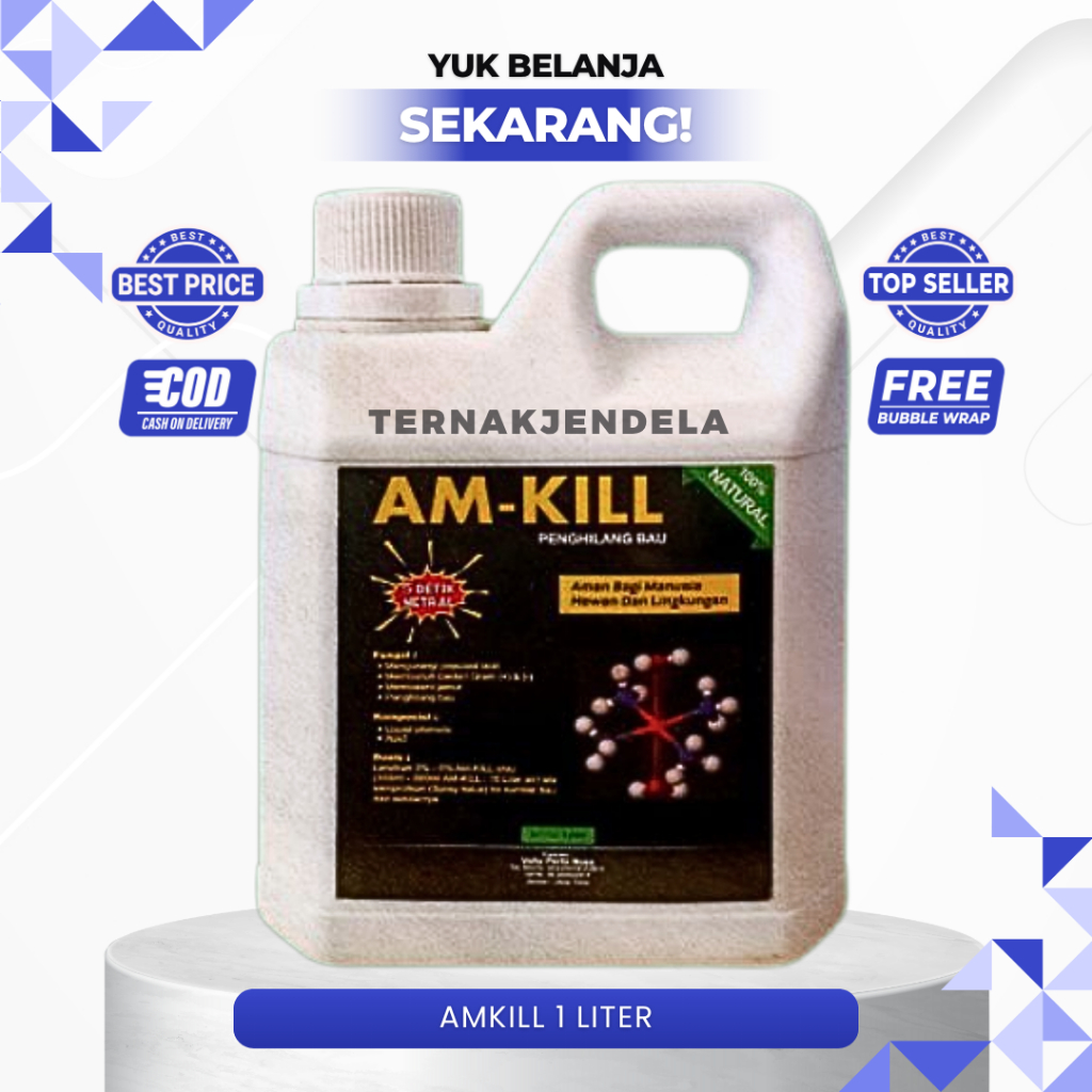 AMKILL 1 LITER AM KILL - Penghilang Bau Amonia Ayam Broiler Petelur Bebek Puyuh
