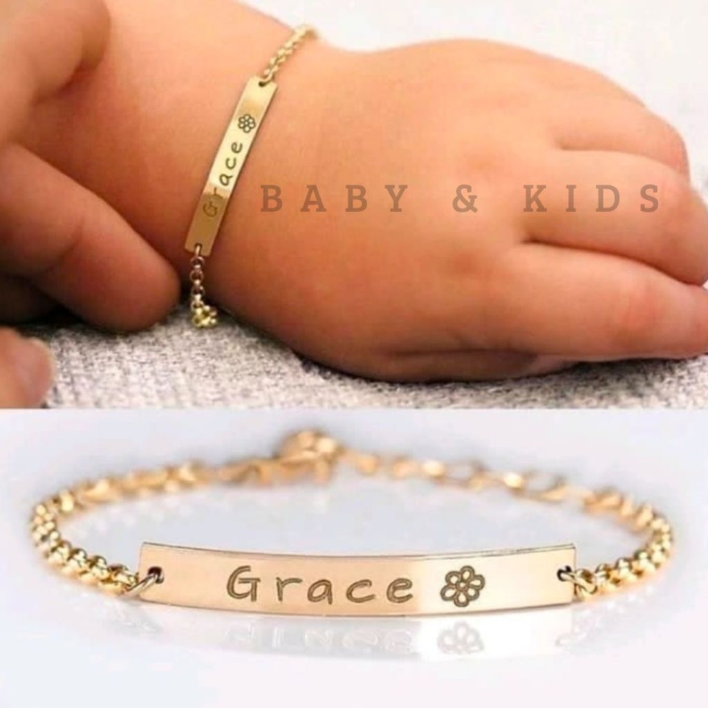 Baby & Kids - Gelang nama titanium gelang bayi gelang anak custom nama