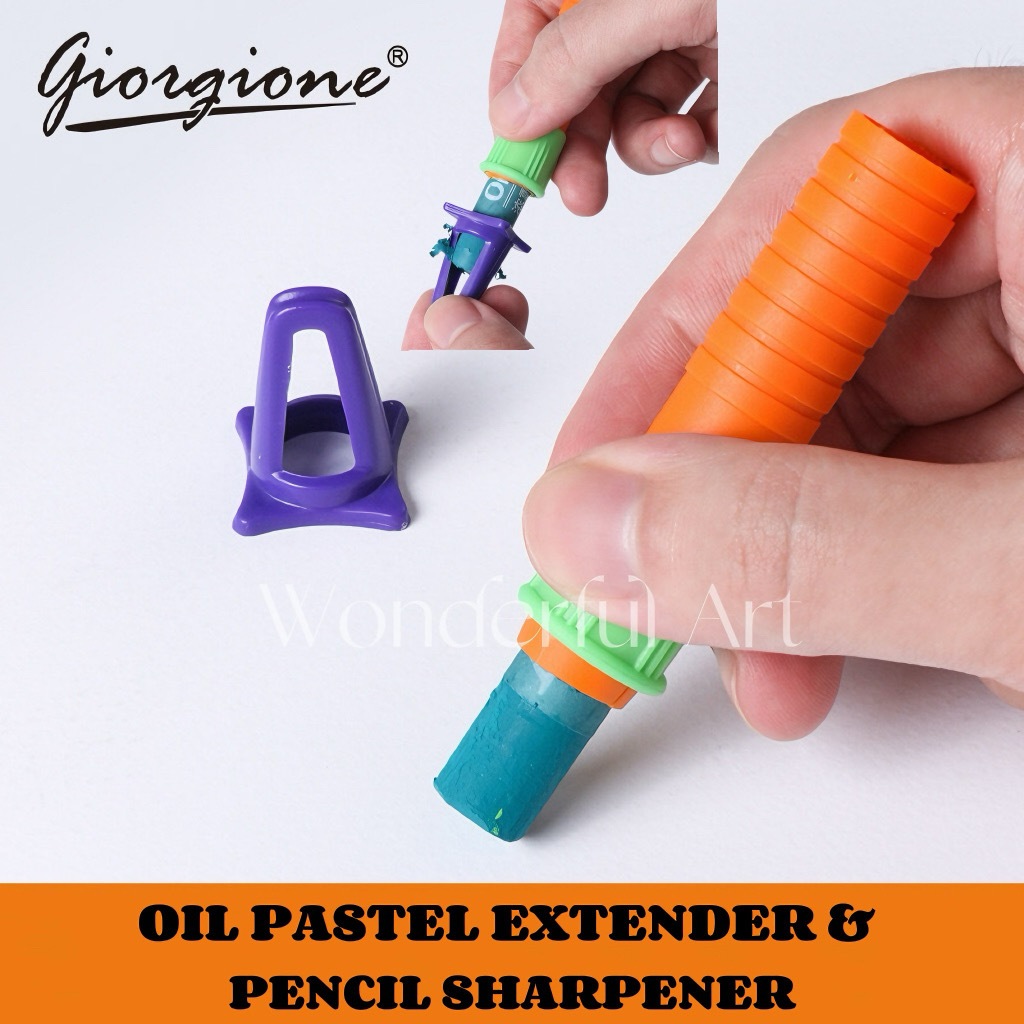 

Giorgione Oil Pastel Extender & Pencil Sharpener Crayon Krayon Minyak Oil Pastel Pemanjang Krayon Holder Crayon