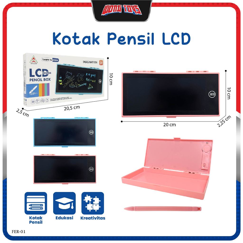 

Kotak Pensil LCD (FER-01) - Kotak Pensil LCD Anak Warna LCD Drawing Pencil Box