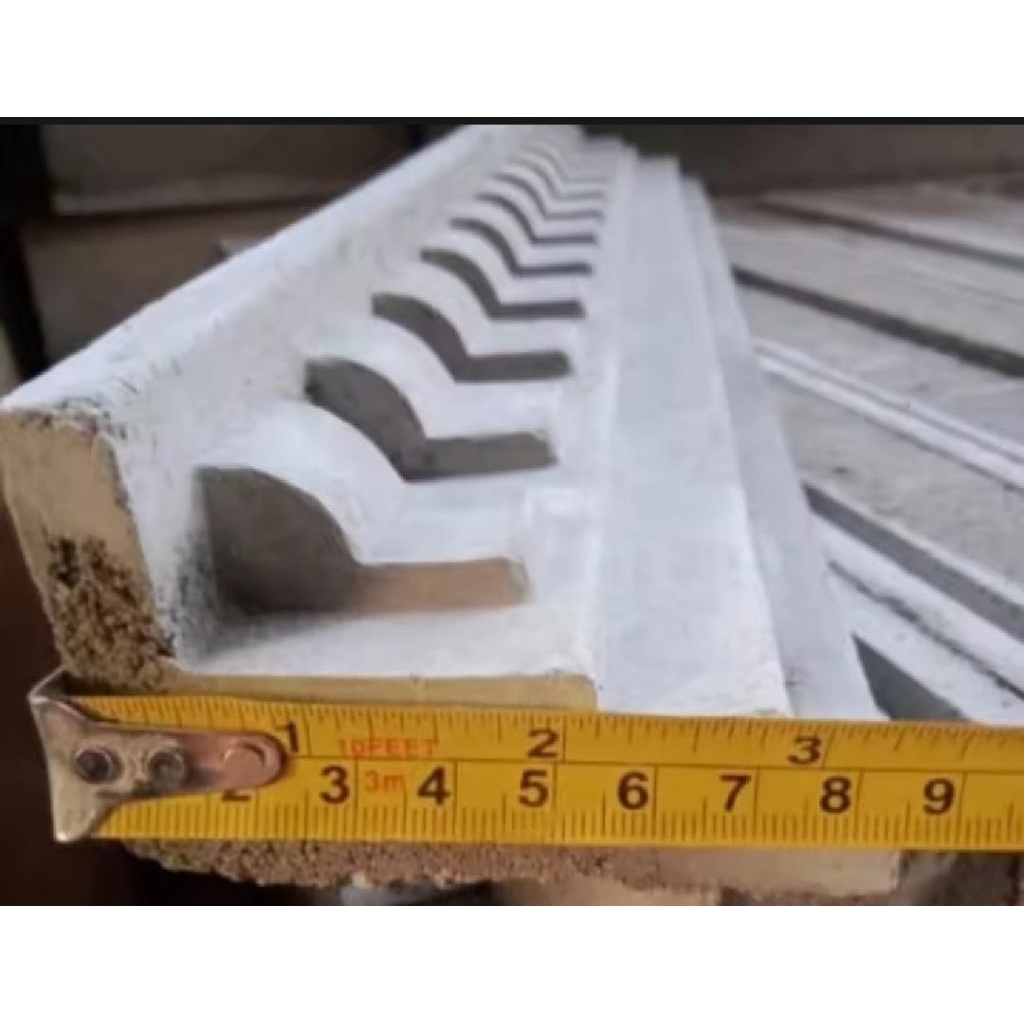 List beton  lisplang profil minimalis Hiasan dinding  Dekorasi rumah  Warna natural abu Varian motif