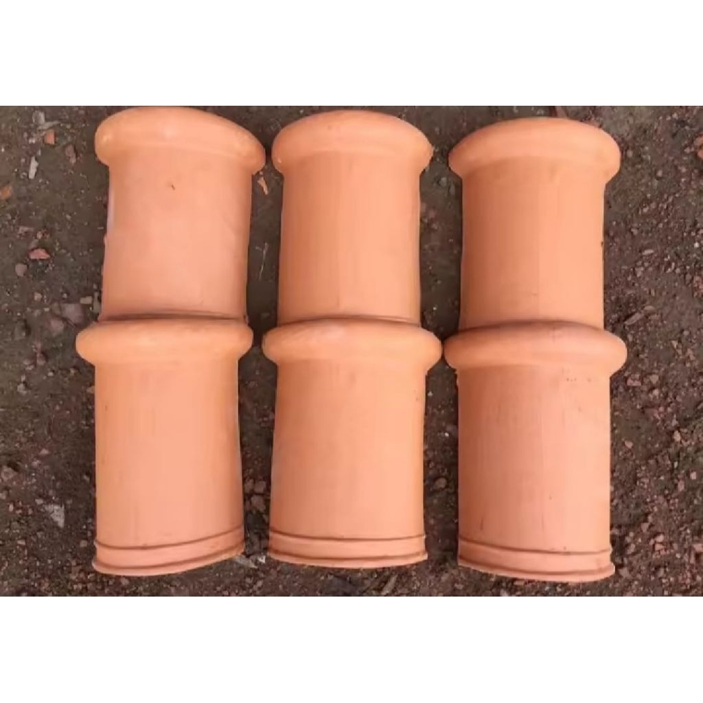 Nok genteng warna natural / varian Nok plentong / wuwung atap rumah / hiasan/ Nok genteng tanah liat