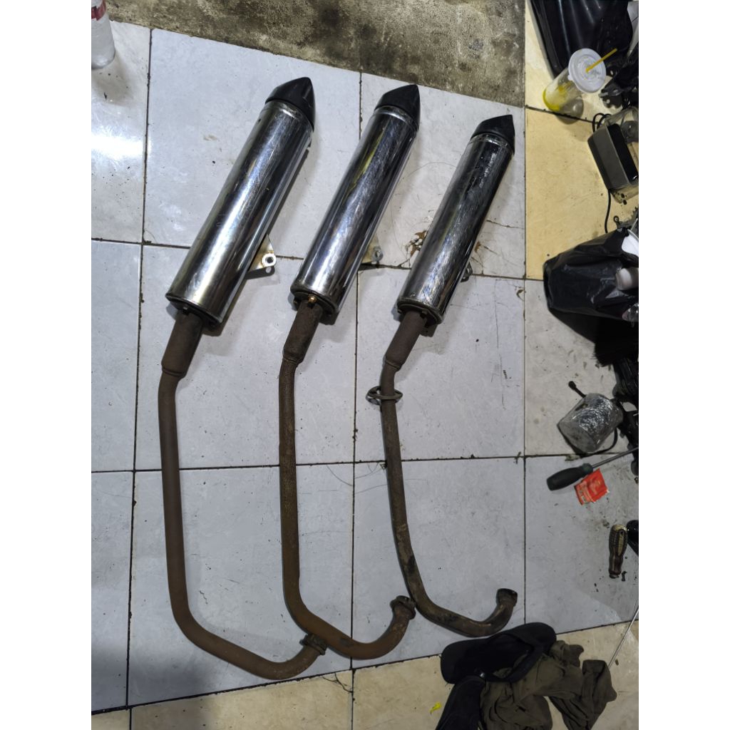 knalpot ori satria fu copotan