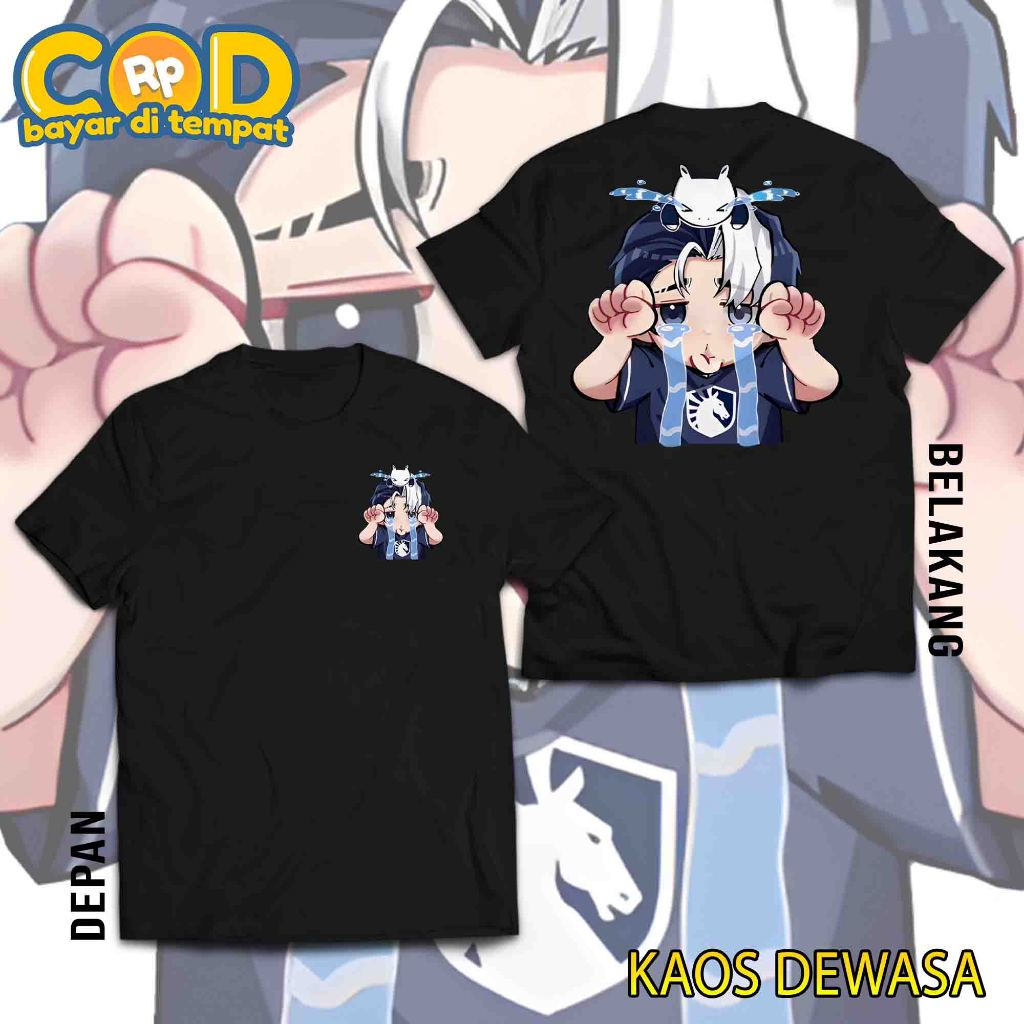 HosinShop - Kaos Atasan Katun Sablon  Kaos Emote ML Team Liquid MPL HUHUHU