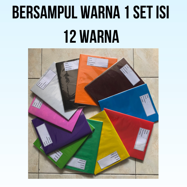 

buku tulis bersampul sukung + sampul plastik 1 set warna isi 12 buku