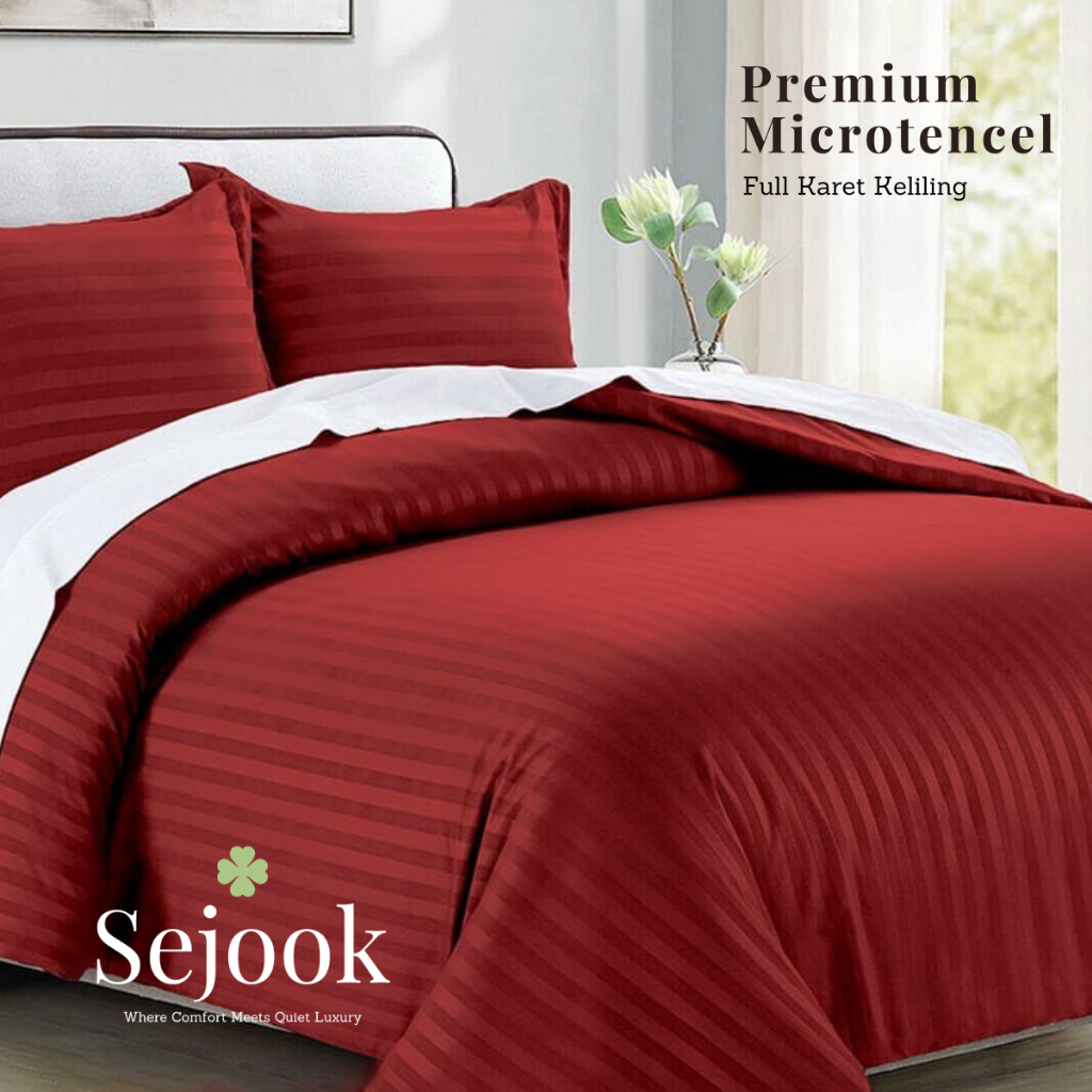 Sprei Microtencel FULL Karet 90, 100, 120 Seprai Hotel The Star