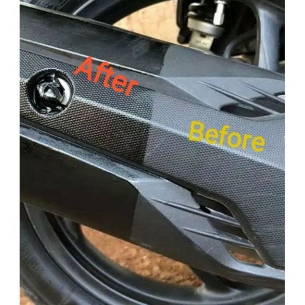 Penghitam body kasar motor/cat body kasar motor