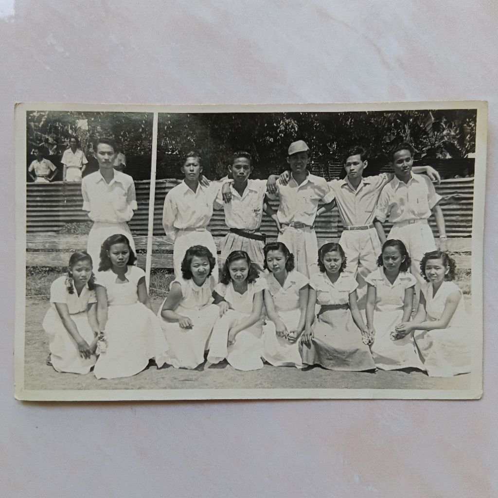 Foto Kuno Lawas Jadul Muda Mudi Murid Sekolah Tionghoa 1950 an - YN2582