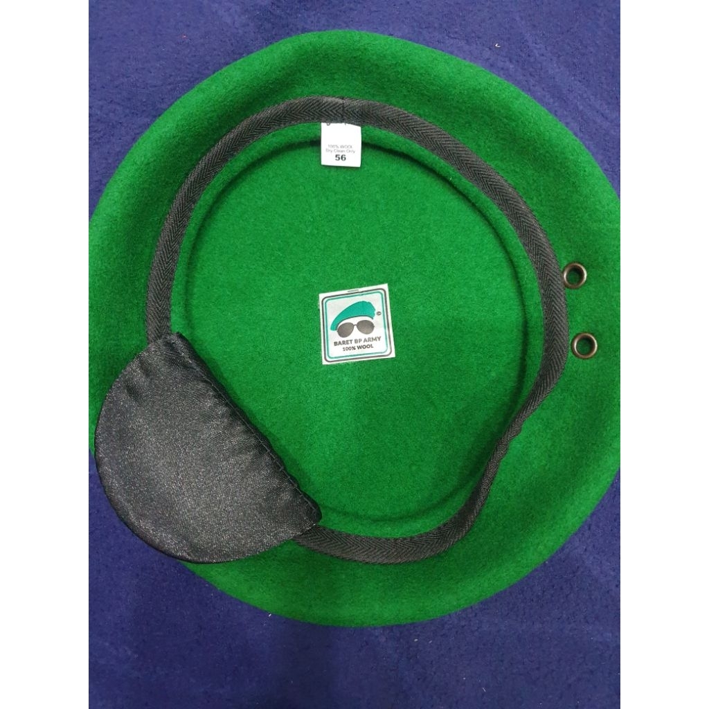 BARET KACAMATA AD / BARET KACAMATA TNI AD / BARET KACAMATA HIJAU