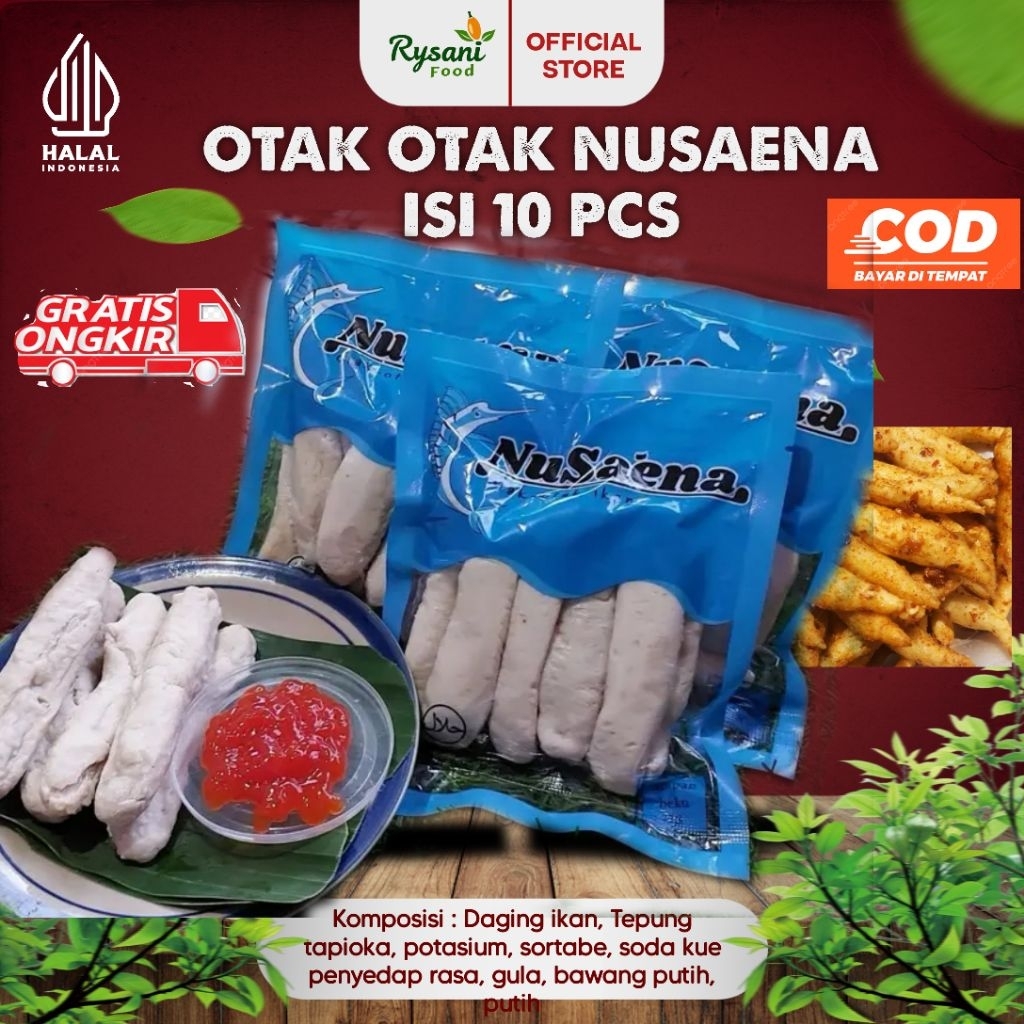 

OTAK OTAK IKAN TENGGIRI ISI 10 # MERK NUSAENA GURIH RENYAH