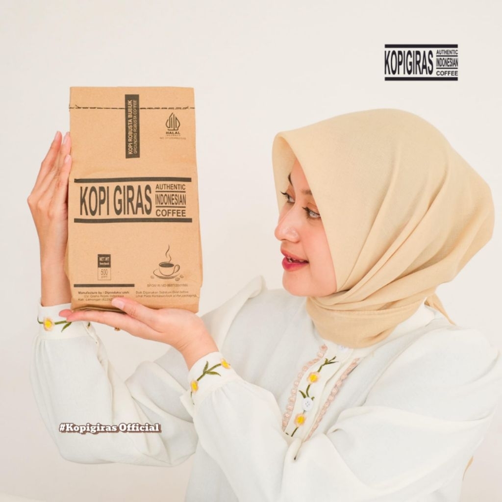 

Kopi Giras 500 gram Kualitas premium murni 100% Tanpa campuran