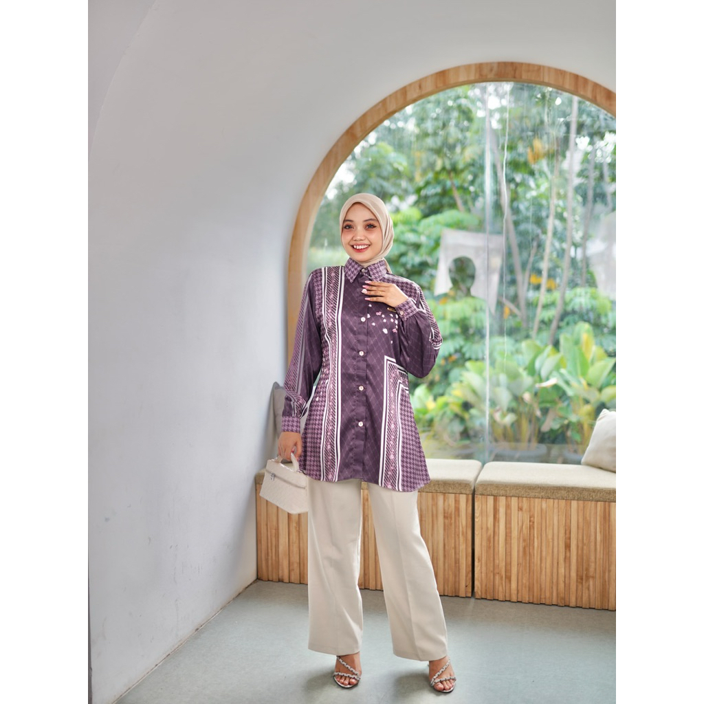 Tunik Helia premium silk sutra