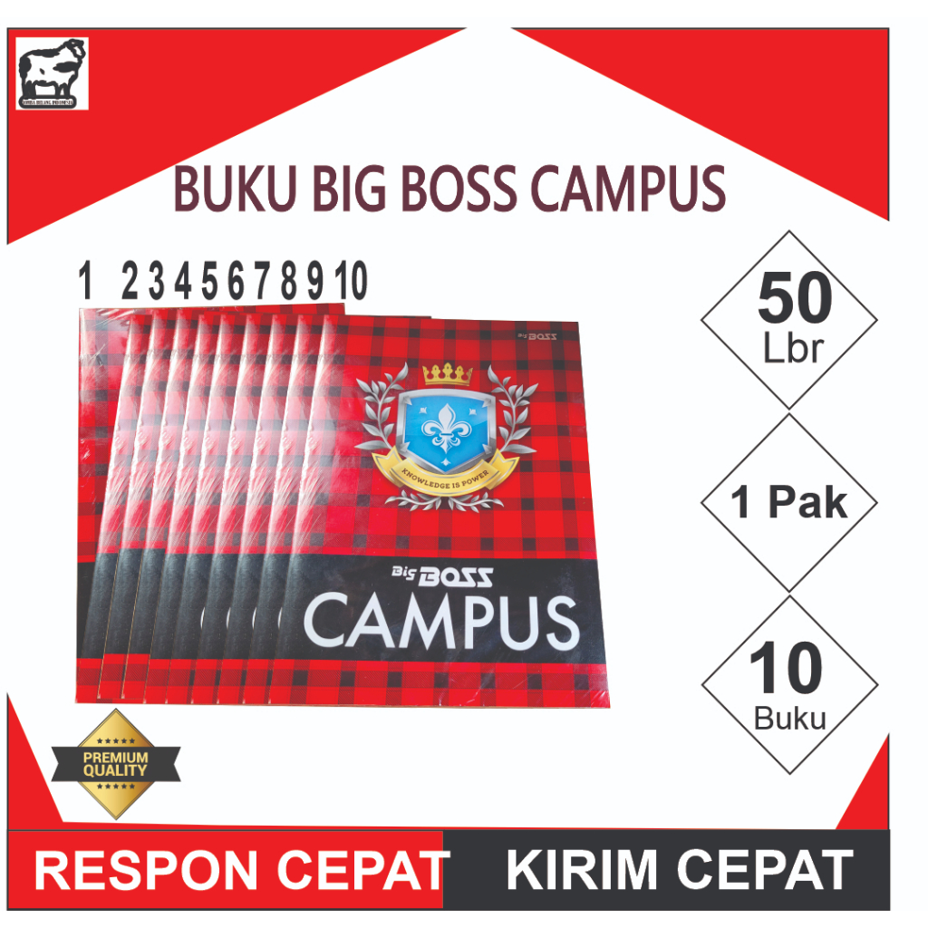 

SIDU Buku Big Bos Campus 50 Lembar 1 Pak (Buku Sidu Sekolah, Kampus, Kantoran)