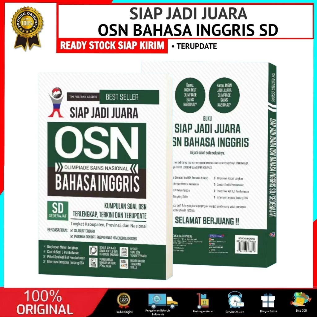 BUKU OSN BAHASA INGGRIS SD / Siap Jadi Juara OSN Olimpiade Sains Nasional Bahasa Inggris SD Sederaja
