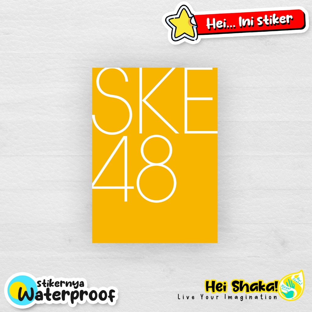 

Stiker SKE48 Sticker Musik Idol Group Jepang Sister Grup Nagoya SAKAE Vinyl Anti Air