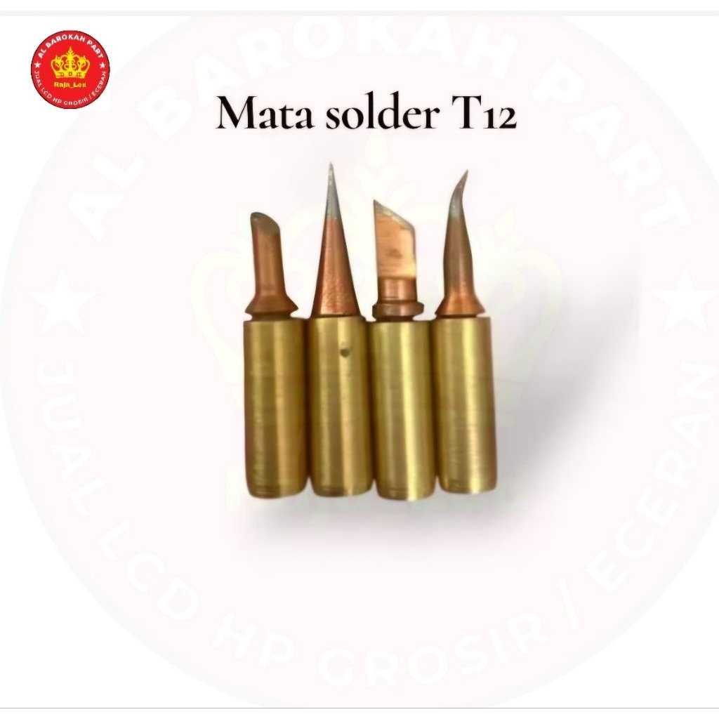 Mata solder T12  Lepas kepala full tembaga asli