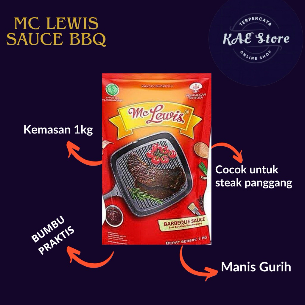 

MC LEWIS SAUS BBQ 1kg dan 310gr