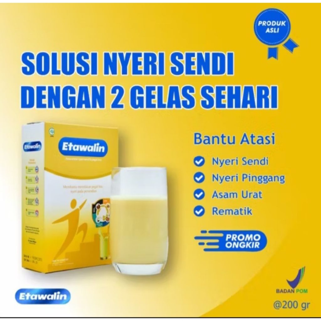 

Susu Etawalin 200gr / Susu Meredakan Nyeri Sendi