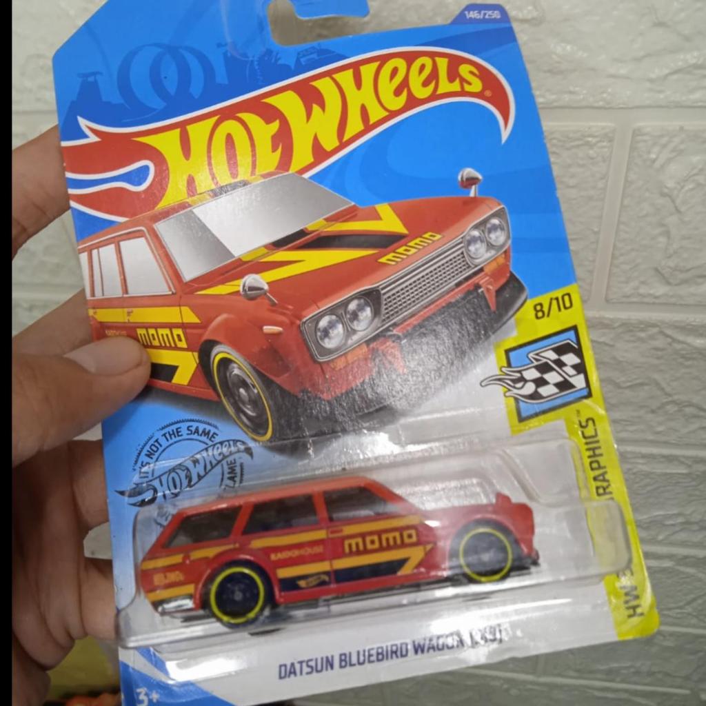 Hot Wheels Datsun Bluebird Wagon 510 Merah setara super treasure hunt