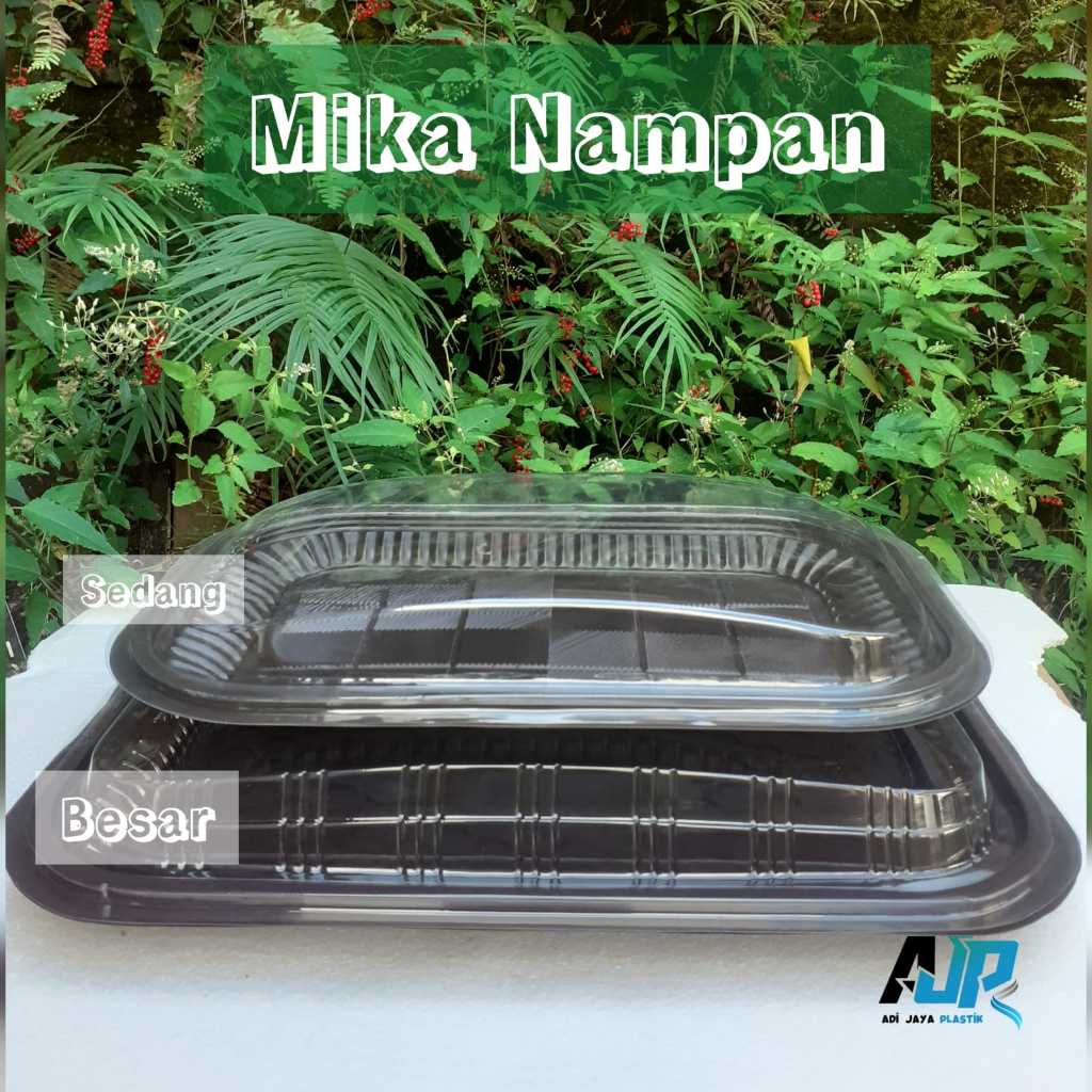 Nampan coklat mika / Nampan kue hantaran / Nampan mika coklat Ukuran sedang,Besar