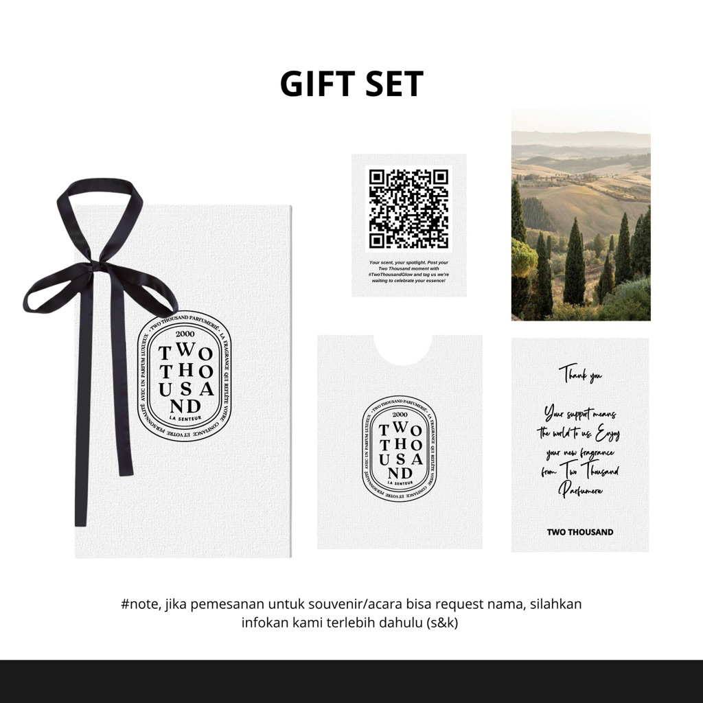 

[Gift Set] Box - Thankyou card - Envelope - Card - Aksesories Parfum untuk hadiah