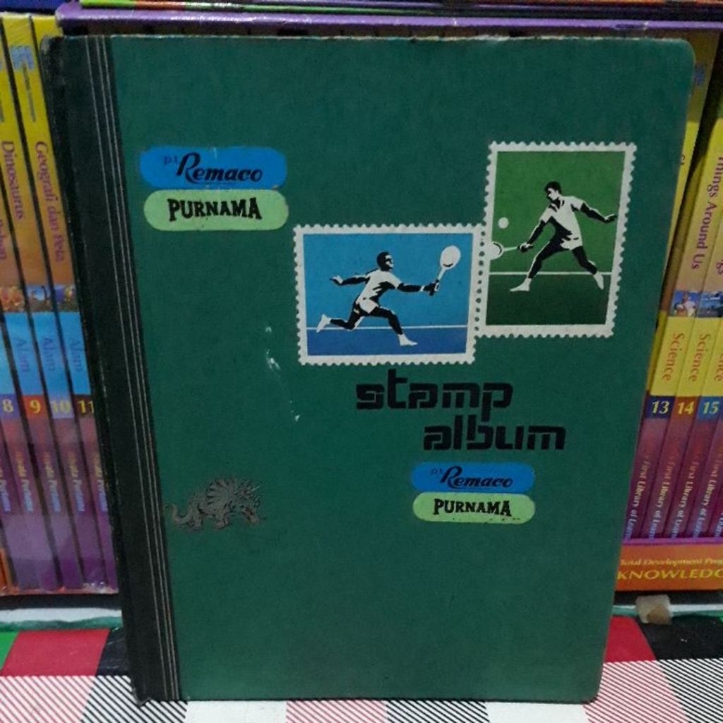FILATELI PERANGKO STAMP ALBUM BESAR + ISI STAMP 1100 PCS LEBIH KONDISI BAGUS TERAWAT TIDAK LENGKET