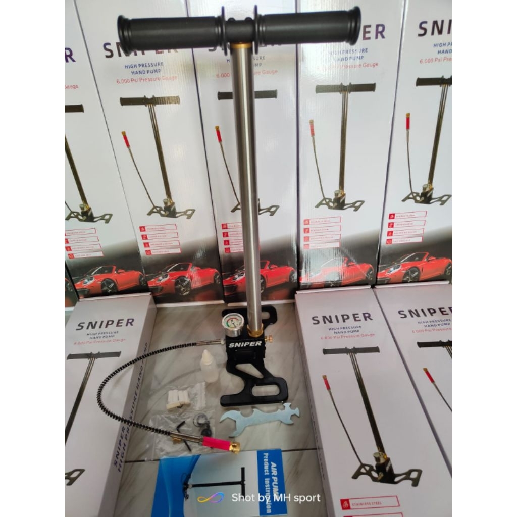 pompa sniper 6000psi kaki lipat