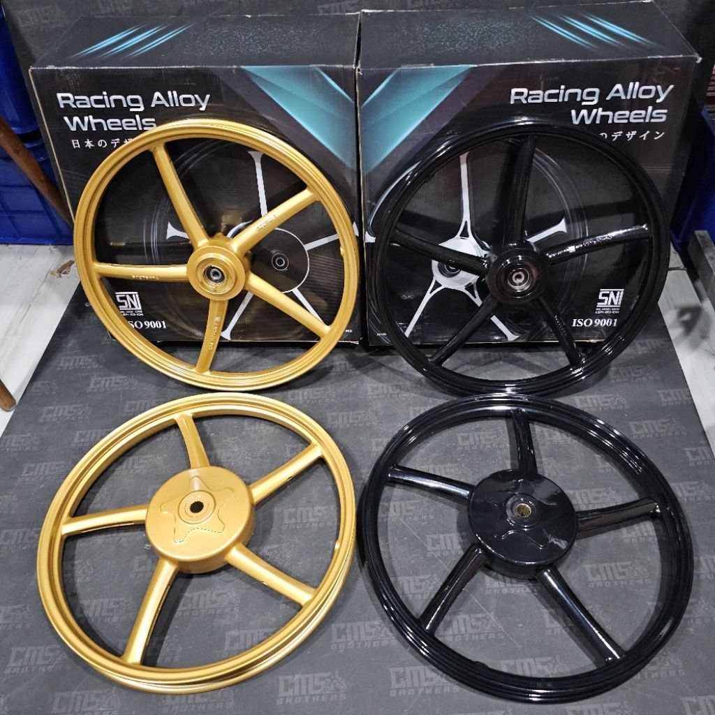 Velg CNC Enkei 522 Sp522 Yamaha Mio sporty Soul M3 Xeon Gt125 MioJ  Depan ring 17 x 120 Belakang 17 