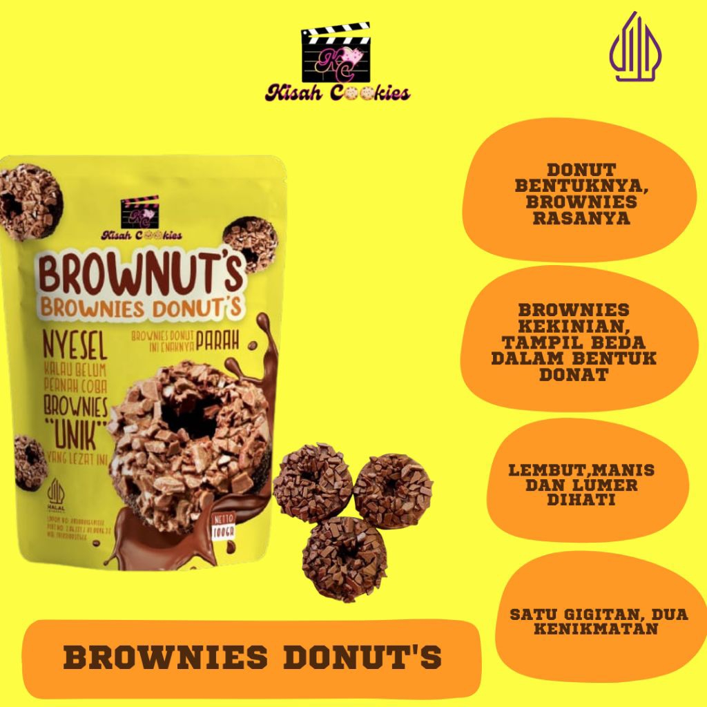 

Brownies Donut Fudgy/Brownies mini donut/BrowniesChocolate Medan